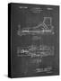 PP1124-Chalkboard Vintage Ski's Patent Poster-Cole Borders-Stretched Canvas