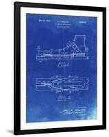 PP1124-Faded Blueprint Vintage Ski's Patent Poster-Cole Borders-Framed Giclee Print