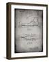 PP1124-Faded Grey Vintage Ski's Patent Poster-Cole Borders-Framed Giclee Print