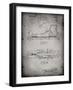 PP1124-Faded Grey Vintage Ski's Patent Poster-Cole Borders-Framed Giclee Print