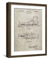 PP1124-Sandstone Vintage Ski's Patent Poster-Cole Borders-Framed Giclee Print