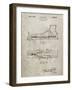 PP1124-Sandstone Vintage Ski's Patent Poster-Cole Borders-Framed Giclee Print