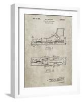 PP1124-Sandstone Vintage Ski's Patent Poster-Cole Borders-Framed Giclee Print