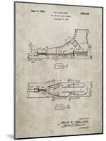 PP1124-Sandstone Vintage Ski's Patent Poster-Cole Borders-Mounted Giclee Print