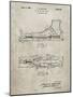 PP1124-Sandstone Vintage Ski's Patent Poster-Cole Borders-Mounted Giclee Print