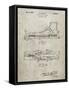 PP1124-Sandstone Vintage Ski's Patent Poster-Cole Borders-Framed Stretched Canvas