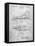 PP1124-Slate Vintage Ski's Patent Poster-Cole Borders-Framed Stretched Canvas