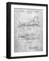 PP1124-Slate Vintage Ski's Patent Poster-Cole Borders-Framed Giclee Print