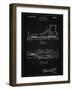 PP1124-Vintage Black Vintage Ski's Patent Poster-Cole Borders-Framed Giclee Print