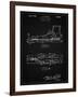 PP1124-Vintage Black Vintage Ski's Patent Poster-Cole Borders-Framed Giclee Print