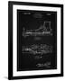 PP1124-Vintage Black Vintage Ski's Patent Poster-Cole Borders-Framed Giclee Print