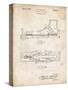 PP1124-Vintage Parchment Vintage Ski's Patent Poster-Cole Borders-Stretched Canvas