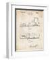 PP1124-Vintage Parchment Vintage Ski's Patent Poster-Cole Borders-Framed Giclee Print