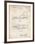 PP1124-Vintage Parchment Vintage Ski's Patent Poster-Cole Borders-Framed Giclee Print