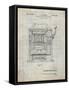 PP1125-Antique Grid Parchment Vintage Slot Machine 1932 Patent Poster-Cole Borders-Framed Stretched Canvas