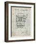 PP1125-Antique Grid Parchment Vintage Slot Machine 1932 Patent Poster-Cole Borders-Framed Giclee Print