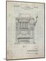 PP1125-Antique Grid Parchment Vintage Slot Machine 1932 Patent Poster-Cole Borders-Mounted Giclee Print
