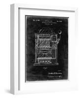 PP1125-Black Grunge Vintage Slot Machine 1932 Patent Poster-Cole Borders-Framed Premium Giclee Print