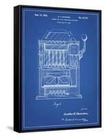 PP1125-Blueprint Vintage Slot Machine 1932 Patent Poster-Cole Borders-Framed Stretched Canvas