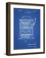 PP1125-Blueprint Vintage Slot Machine 1932 Patent Poster-Cole Borders-Framed Giclee Print