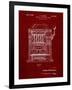 PP1125-Burgundy Vintage Slot Machine 1932 Patent Poster-Cole Borders-Framed Giclee Print