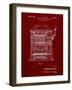 PP1125-Burgundy Vintage Slot Machine 1932 Patent Poster-Cole Borders-Framed Giclee Print