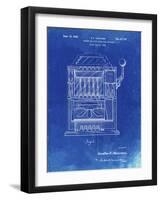 PP1125-Faded Blueprint Vintage Slot Machine 1932 Patent Poster-Cole Borders-Framed Giclee Print