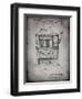 PP1125-Faded Grey Vintage Slot Machine 1932 Patent Poster-Cole Borders-Framed Giclee Print