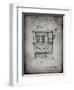 PP1125-Faded Grey Vintage Slot Machine 1932 Patent Poster-Cole Borders-Framed Giclee Print