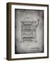 PP1125-Faded Grey Vintage Slot Machine 1932 Patent Poster-Cole Borders-Framed Giclee Print