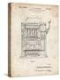 PP1125-Vintage Parchment Vintage Slot Machine 1932 Patent Poster-Cole Borders-Stretched Canvas
