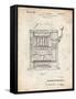 PP1125-Vintage Parchment Vintage Slot Machine 1932 Patent Poster-Cole Borders-Framed Stretched Canvas