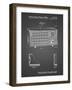 PP1126-Black Grid Vintage Table Radio Patent Poster-Cole Borders-Framed Giclee Print