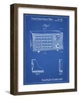 PP1126-Blueprint Vintage Table Radio Patent Poster-Cole Borders-Framed Giclee Print