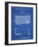 PP1126-Blueprint Vintage Table Radio Patent Poster-Cole Borders-Framed Giclee Print