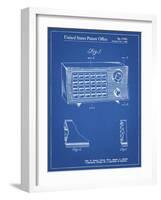 PP1126-Blueprint Vintage Table Radio Patent Poster-Cole Borders-Framed Giclee Print