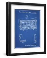 PP1126-Blueprint Vintage Table Radio Patent Poster-Cole Borders-Framed Premium Giclee Print