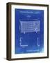 PP1126-Faded Blueprint Vintage Table Radio Patent Poster-Cole Borders-Framed Giclee Print