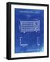 PP1126-Faded Blueprint Vintage Table Radio Patent Poster-Cole Borders-Framed Giclee Print