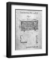 PP1126-Slate Vintage Table Radio Patent Poster-Cole Borders-Framed Premium Giclee Print