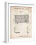 PP1126-Vintage Parchment Vintage Table Radio Patent Poster-Cole Borders-Framed Giclee Print