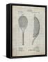 PP1127-Antique Grid Parchment Vintage Tennis Racket 1891 Patent Poster-Cole Borders-Framed Stretched Canvas