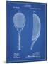 PP1127-Blueprint Vintage Tennis Racket 1891 Patent Poster-Cole Borders-Mounted Giclee Print