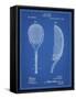 PP1127-Blueprint Vintage Tennis Racket 1891 Patent Poster-Cole Borders-Framed Stretched Canvas