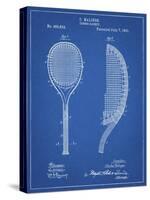 PP1127-Blueprint Vintage Tennis Racket 1891 Patent Poster-Cole Borders-Stretched Canvas