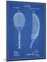 PP1127-Blueprint Vintage Tennis Racket 1891 Patent Poster-Cole Borders-Mounted Giclee Print