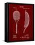 PP1127-Burgundy Vintage Tennis Racket 1891 Patent Poster-Cole Borders-Framed Stretched Canvas