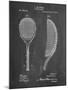 PP1127-Chalkboard Vintage Tennis Racket 1891 Patent Poster-Cole Borders-Mounted Giclee Print