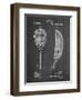 PP1127-Chalkboard Vintage Tennis Racket 1891 Patent Poster-Cole Borders-Framed Giclee Print