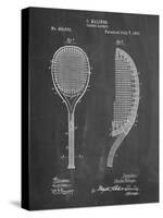 PP1127-Chalkboard Vintage Tennis Racket 1891 Patent Poster-Cole Borders-Stretched Canvas